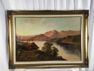 Lot 70 - F E Jamieson (1895-1950) oil on canvas, Loch Lomond, 50cm x 75cm, in gilt frame