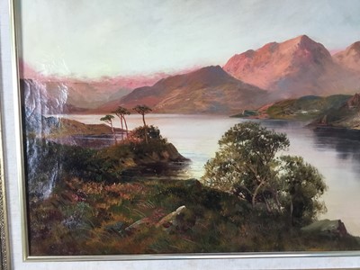 Lot 70 - F E Jamieson (1895-1950) oil on canvas, Loch Lomond, 50cm x 75cm, in gilt frame