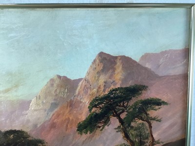 Lot 71 - M D Ansell, British 19th century, oil on canvas, Highland path, signed, 50cm x 75cm in gilt frame