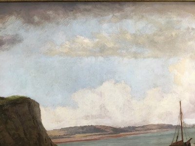 Lot 68 - William George Shrubsole RCA (1856-1889) - North Wales Estuary, signed, 51cm x 76cm, in gilt frame