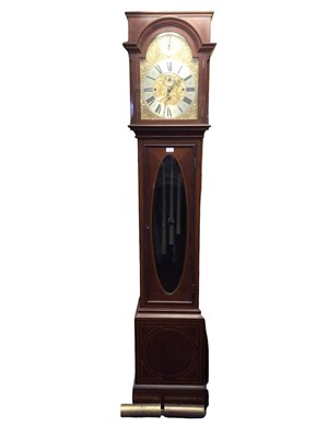 Lot 762 - Good quality early 20th century mahogany cased chiming longcase