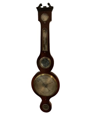 Lot 216 - Regency rosewood barometer.