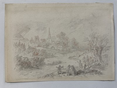 Lot 110 - Group of 19th century works on paper