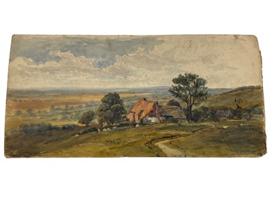 Lot 131 - Four various 19th century landscape works on paper