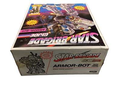 Lot 125 - Hasbro Armor-Tech Special Edition Star Brigade GI Joe Armor-Bot Robot Space Warrior with Hawk Figure, Shooting ArmCannon & Robo Claw, sealed box No.06166 (1)