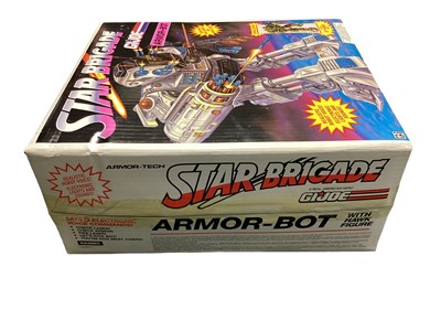 Lot 125 - Hasbro Armor-Tech Special Edition Star Brigade GI Joe Armor-Bot Robot Space Warrior with Hawk Figure, Shooting ArmCannon & Robo Claw, sealed box No.06166 (1)