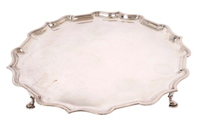 Lot 252 - Very large 1930s silver salver, by Elkington & Co Ltd.Birmingham 1932