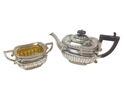 Lot 258 - Victorian two piece batchelors' tea set