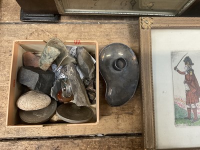 Lot 83 - Sundry items including clock, antiquities, sundries
