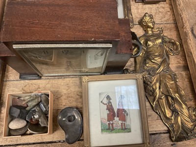 Lot 83 - Sundry items including clock, antiquities, sundries