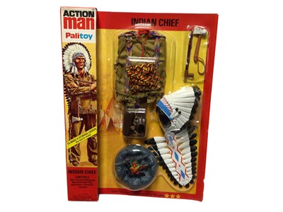 Lot 14 - Palitoy Action Man (1977-1978) Indian Chief, in locker box packaging No.34403 (1)