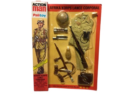 Lot 15 - Palitoy Action Man (1981-1984) Afrika Korps Lance Corporal, in locker box packaging No.34331 (1)