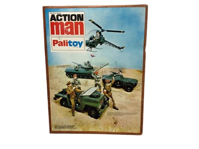 Lot 20 - Palitoy Action Man (1975-1978) Dispatch Rider, in wood grain style packaging No.34170 (1)