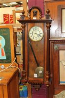 Lot 3749 - Late Victorian Vienna Regulator-style wall...