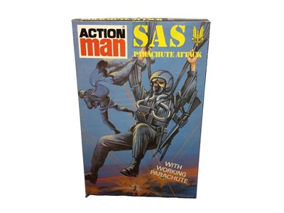 Lot 12 - Palitoy Action Man S.A.S. Parachute Attack, boxed (slight tear to base flap) with original internal packaging (1)