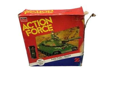Lot 87 - Palitoy Action Man Action Force Battle Tank & Steeler, box in poor conditon (1)