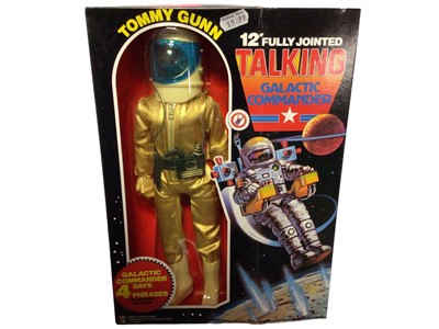 Lot 3 - Zodiac Toys Tommy Gunn Talking (says 4 phrases not tested) Galactic Commander, in original box with blister pack (1)