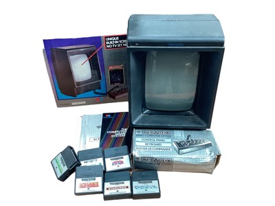 Lot 2412 - 1980s Vectrex computer game system with games in original box, believed to be working.