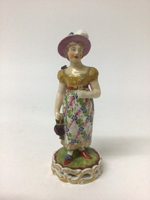 Lot 158 - Derby figure of a young girl, circa 1820