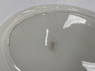 Lot 91 - Wedgwood creamware large oval meat dish, with wheatear and flower painted border, circa 1800