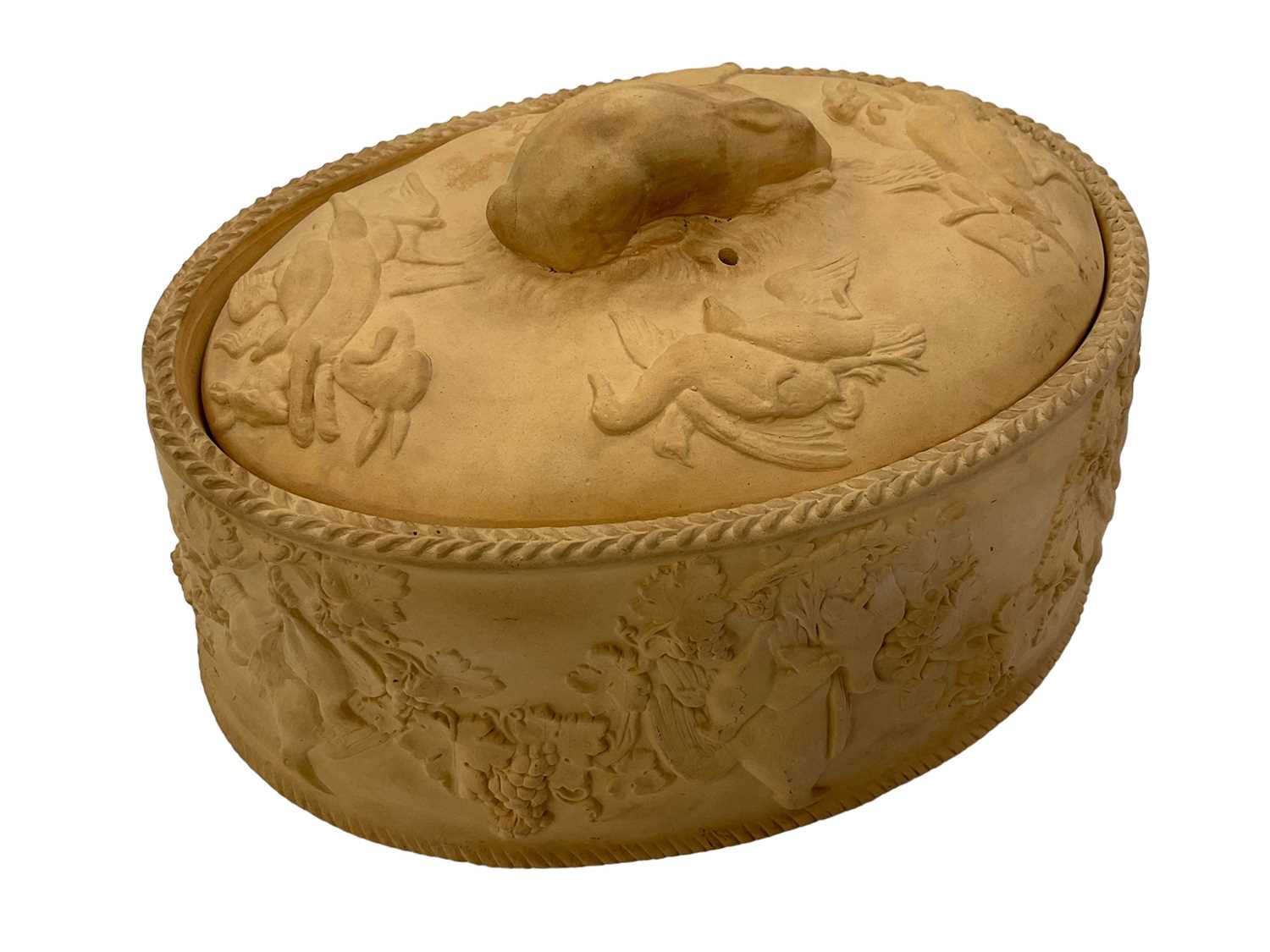 Lot 185 - Wedgwood caneware game pie dish and cover