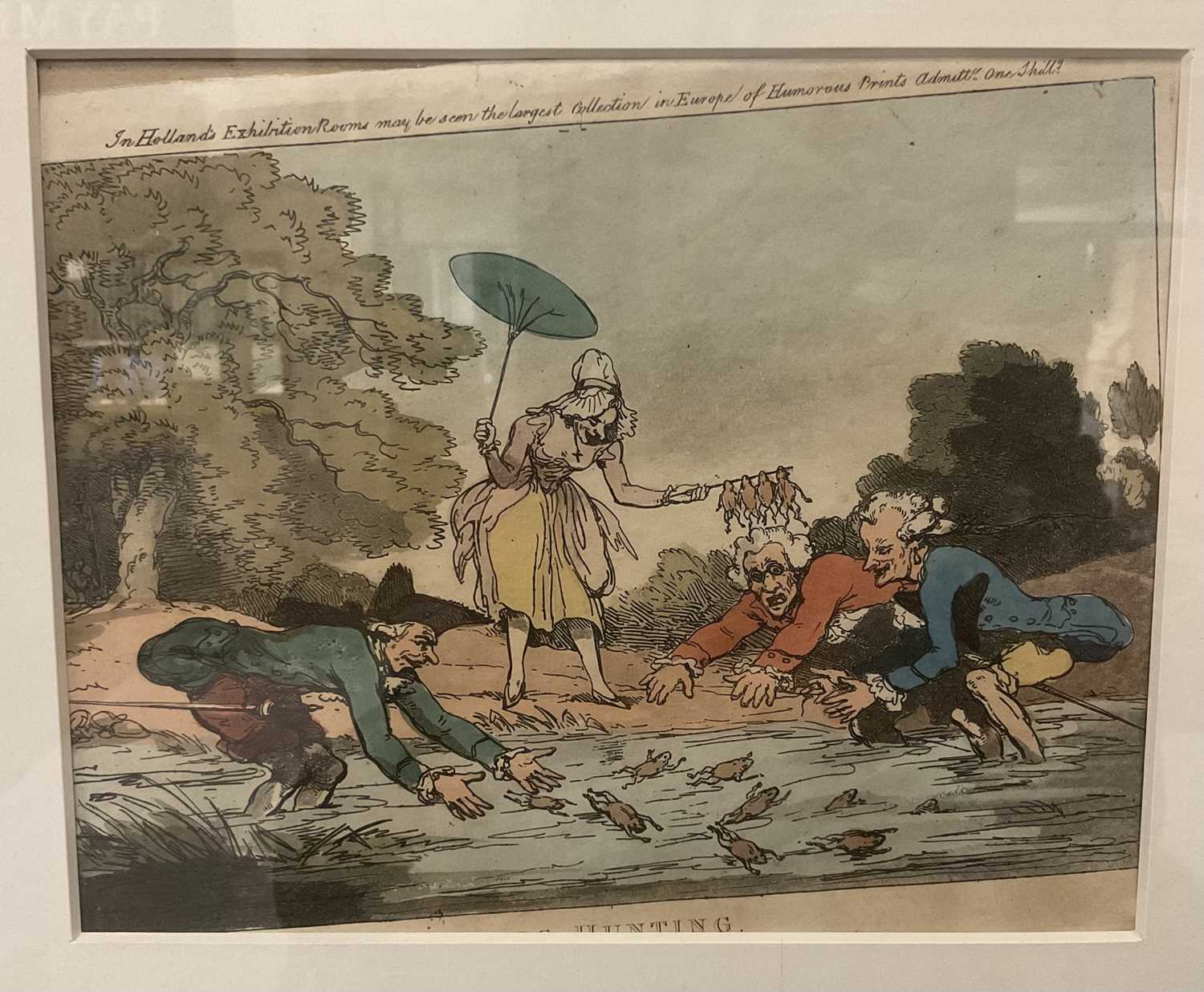 Lot 99 - Thomas Rowlandson, etching - Frog hunting