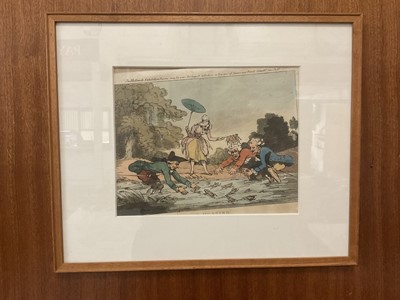 Lot 99 - Thomas Rowlandson, etching - Frog hunting