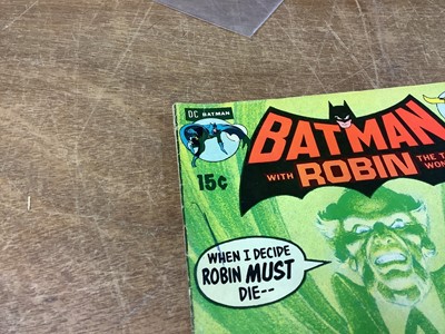 Lot 13 - DC Comics Batman with Robin The Teen Wonder #232 (1971) (American Price Variant) The first appearance of Ra's al Ghul & the second appearance of Talia al Ghul - Neal Adams cover art together with D...