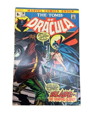 Lot 1 - Marvel Comics Tomb Of Dracula #10 (1973) (UK Price Variant) Key Issue - First appearance of Blade the Vampire Slayer