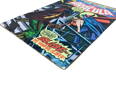 Lot 1 - Marvel Comics Tomb Of Dracula #10 (1973) (UK Price Variant) Key Issue - First appearance of Blade the Vampire Slayer