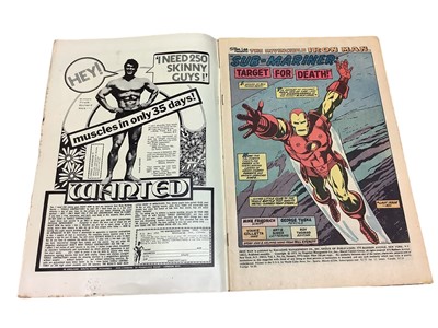 Lot 12 - Marvel Comics The Invincible Iron Man #54 & 55 (1973) (UK Price Variant) Key Bronze issues with multiple First Appearances - First appearances of Thanos (Avengers), Drax the Destroyer (Guardians of...