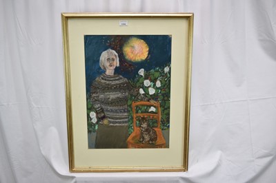 Lot 1152 - *Olive Cook (1912-2002) pastel - Dressed Alike, signed and inscribed verso, 54cm x 39cm, in glazed gilt frame