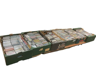 Lot 497 - Six boxes of CDs mostly Rock and Pop