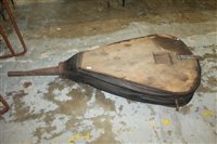 Lot 3770 - Extremely large pair of blacksmith's bellows,...