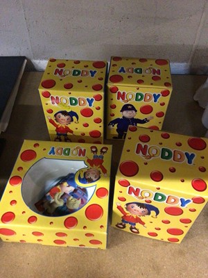 Lot 197 - Royal Worcester figures including Noddy, PC Plod, Big Ears and a Noddy plate. All boxed