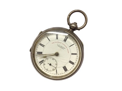 Lot 1037 - Victorian silver pocket watch