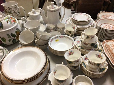 Lot 300 - Group of various tea and dinner ware including Paragon 'Belinda', Royal Doulton 'Greenbrier', Royal Albert 'Berkeley', Portmeirion and other decorative ceramics