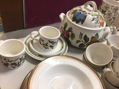 Lot 300 - Group of various tea and dinner ware including Paragon 'Belinda', Royal Doulton 'Greenbrier', Royal Albert 'Berkeley', Portmeirion and other decorative ceramics