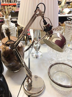 Lot 301 - Group of various table lamps including an anglepoise