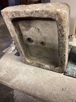 Lot 1342 - Antique stone  sink