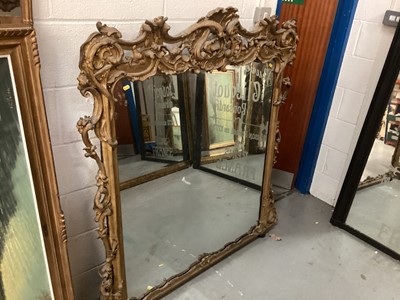 Lot 1398 - Large gilt framed mirror