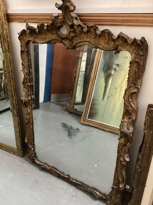 Lot 1399 - Victorian ornate Gilt framed wall mirror