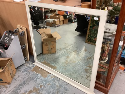 Lot 1362 - 1930s white painted mirrror