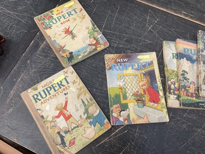 Lot 1414 - Seven early Rupert annuals - 1943, 1945, 1946, 1947, 1948, 1949, 1951