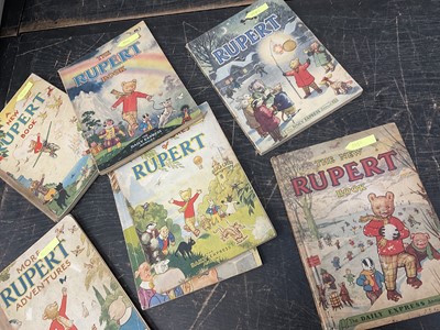 Lot 1414 - Seven early Rupert annuals - 1943, 1945, 1946, 1947, 1948, 1949, 1951