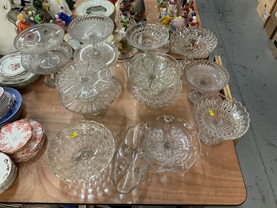 Lot 400 - Collection of pressed glass comports