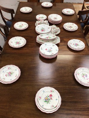 Lot 136 - Extensive service of Luneville tablewares