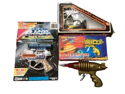 Lot 2035 - Jet Ray Gun, Space & Laser Guns, all boxed (5)