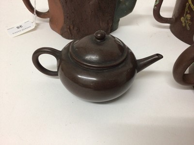 Lot 35 - Group of six 19th/20th century Chinese terracotta tea pots