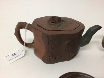 Lot 35 - Group of six 19th/20th century Chinese terracotta tea pots